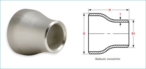 Duplex steel 2205 Concentric reducer